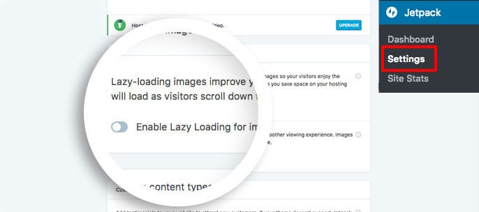 Disable the JetPack Lazy Loading for images